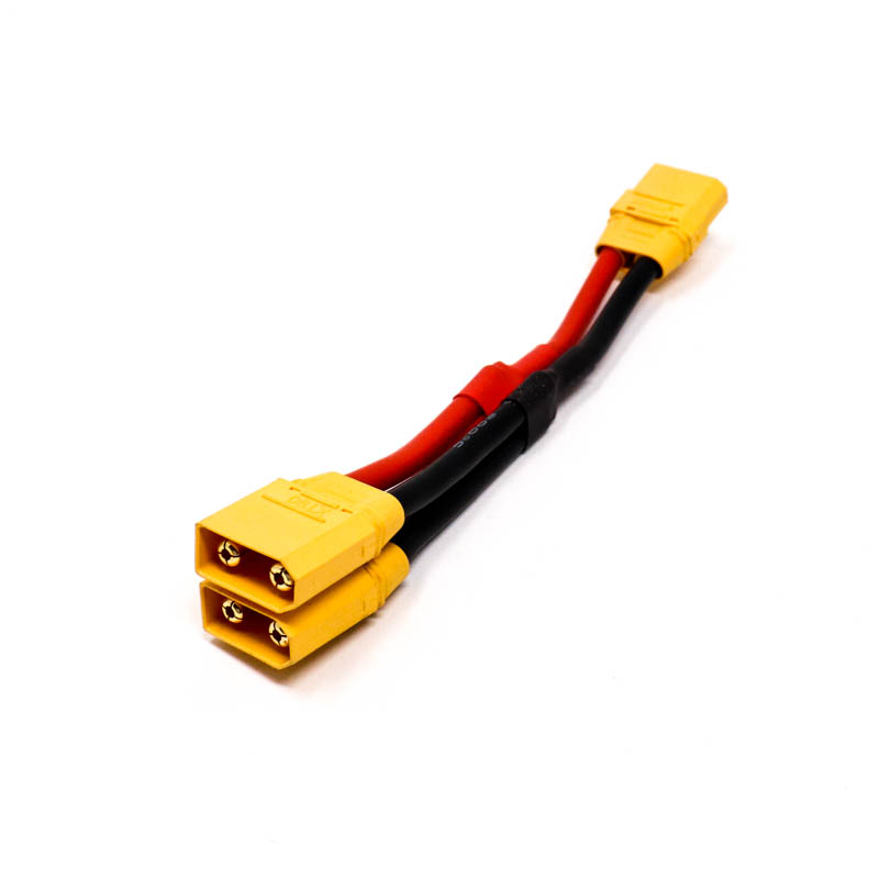 SafeConnect XT-90 Connector Harness for 2 Packs in Parallel Battery Adapter 12AWG Cable (2M-1F)-image-36