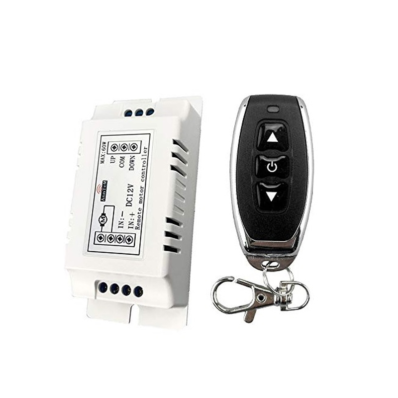 12V DC Wireless Motor Control Switch with 433MHz Keychain Remote with Forward Reverse and Stop button-picture-28