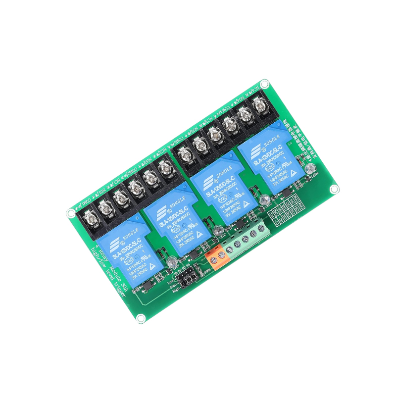 4 Channel Relay Module, 30A with Optocoupler, Isolation 12V Supports, High and Low Triger-image-34