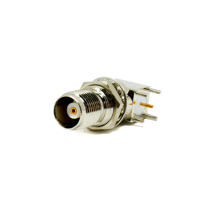 90 Degree TNC Connector Female PCB Mount Through Hole Threaded Custom-image-49