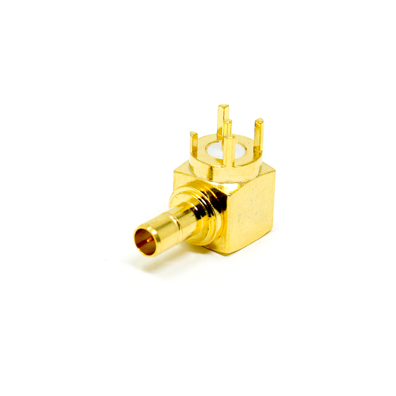 SMB Coaxial Connector Right Angle Female for PCB Mount-image-46