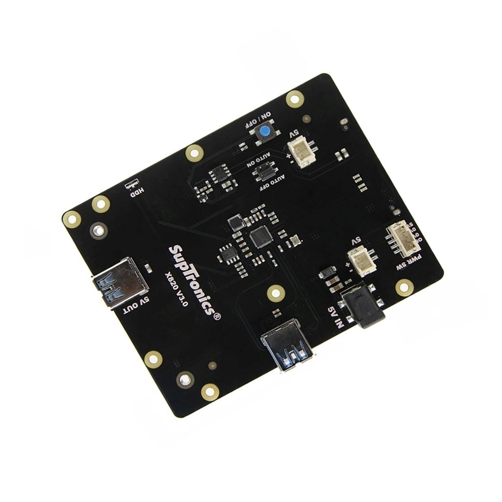 52Pi X820 V3.0 2.5" SATA HDD/SSD Shield Expansion Board Kit for Raspberry Pi 1 Model B+/ 2 Model B / 3 Model B / 3 Model B+-picture-12