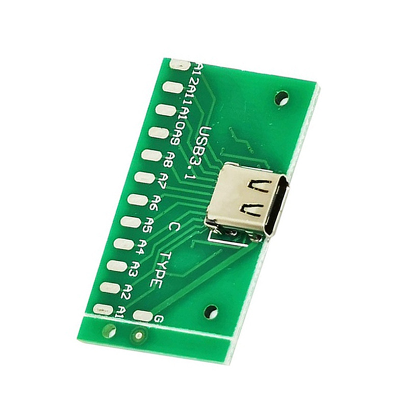 USB 3.1 Female Socket Type C Connector 24 Pins Breakout PCB Board-picture-25