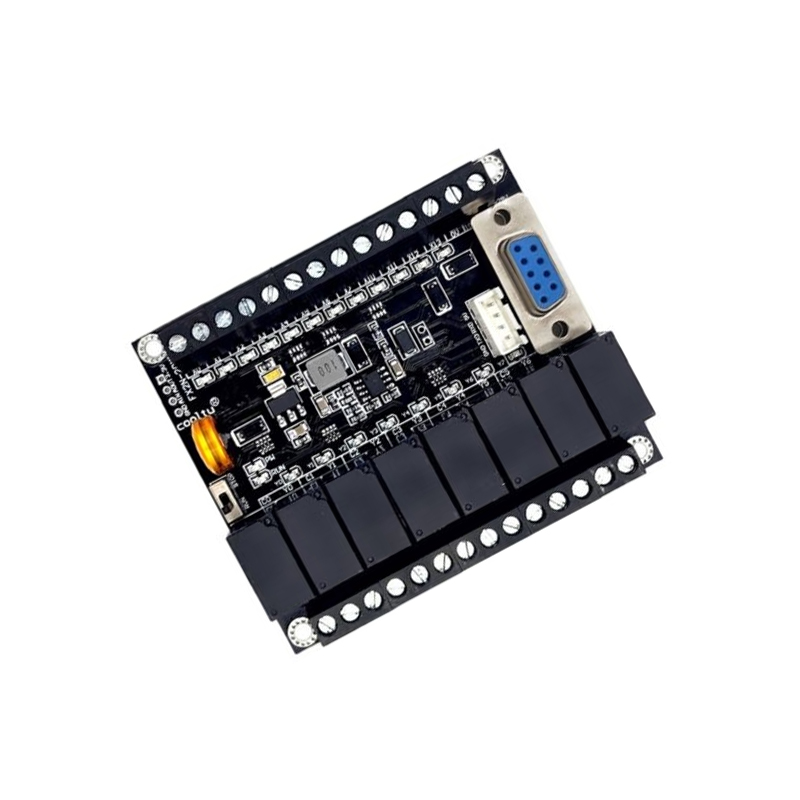 PLC Programmable Controller DC 24V Relay Module FX2N-20MR with Base Industrial Control Board-image-33
