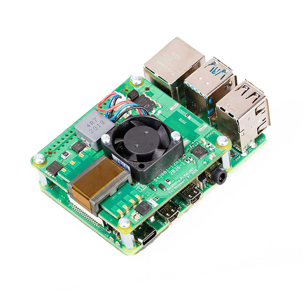 Official Raspberry Pi POE+ Hat compatible for Raspberry Pi 3B+and Pi 4 Models-image-2