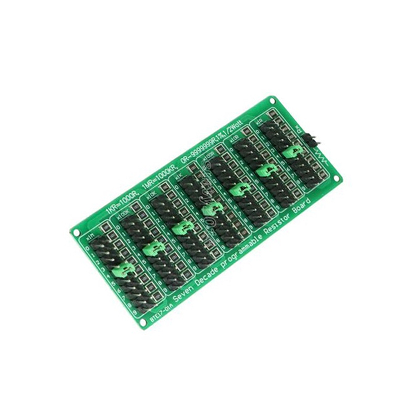 Green 7 Decade 1R - 9999999R Programmable Resistor Resistance Board Module-picture-20