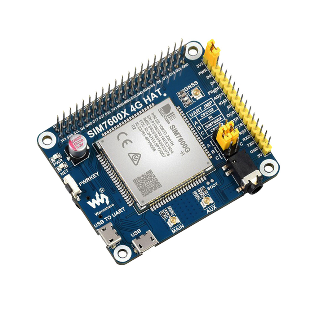 Waveshare SIM7600G-H 4G HAT For Raspberry Pi, LTE Cat-4 4G / 3G / 2G Support-image-37