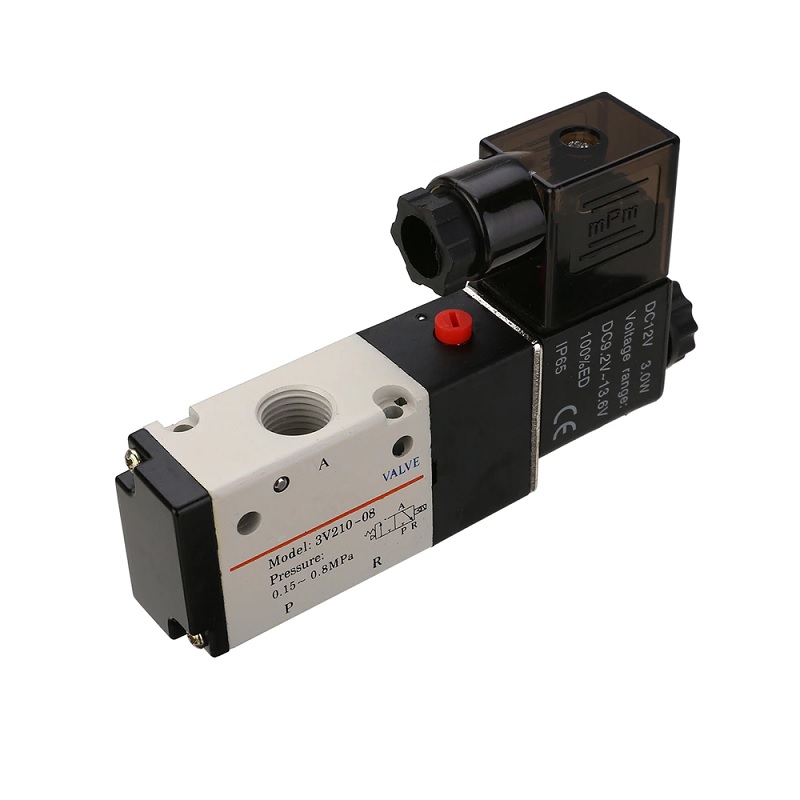 DC12V 1/4'' 3 Way 2 Position Pneumatic Solenoid Valve for controlling compressed air (gas)-picture-27