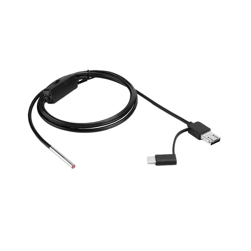 INSKAM USB and Android OTG Endoscope 3in1 Borescope 3.9mm Ultra thin Waterproof Inspection Snake Camera with LED Light-image-2