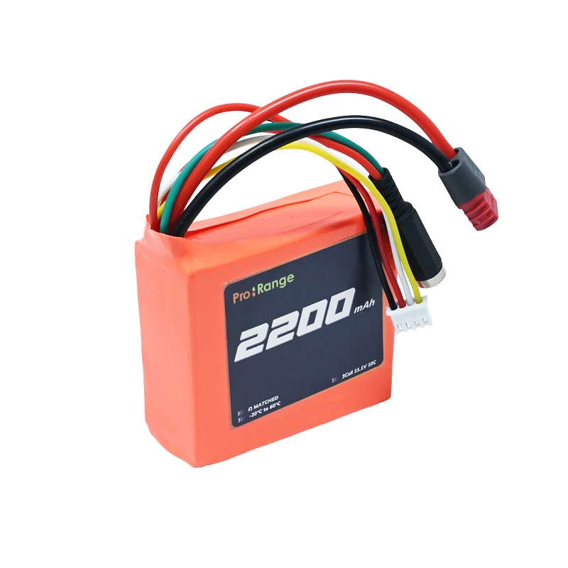 Pro-Range ISR 18650 11.1V 2200mAh 10C 3S1P Li-Ion Battery Pack with DC Jack Female & Nylon-T-image-5