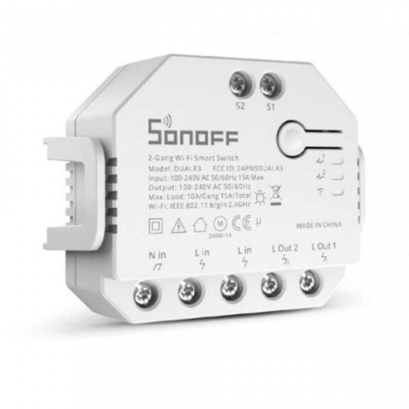 Sonoff Dual R3 2 Channels Smart Home WiFi Mobile Remote Siri Voice Control On Off Switch-picture-27