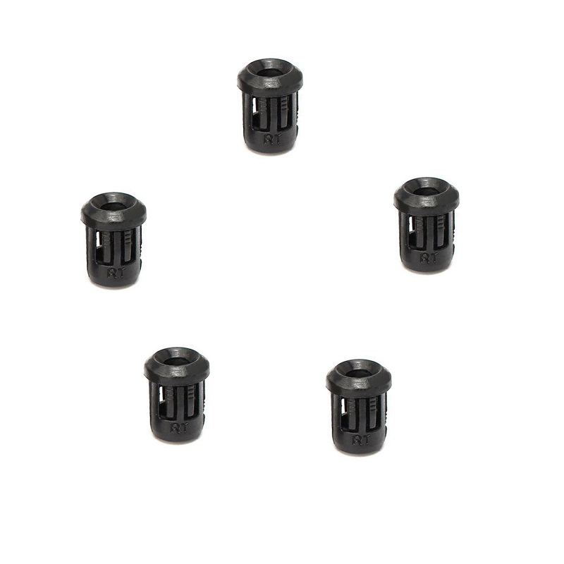 3mm Light Emitting Diode Lampenkap Protectors-Black (Pack of 5)-image-6
