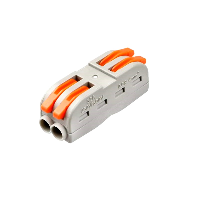 CH-812 0.08-2.5mm SPL-2 Pole Wire Connector with Spring Lock Lever for 2 Wire line Connection-picture-25