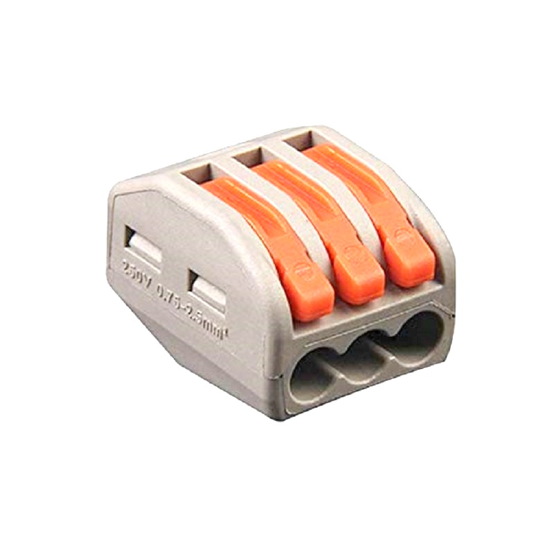 PCT-213 0.08-2.5mm 3 Pole Wire Connector Terminal Block with Spring Lock Lever for Cable Connection-picture-22
