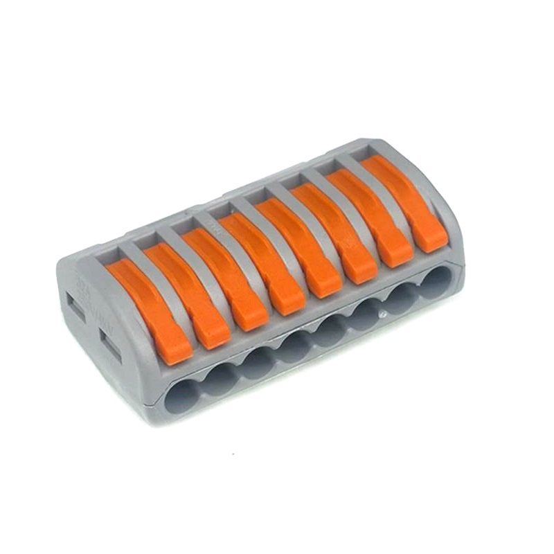 PCT-218 0.08-2.5mm 8 Pole Wire Connector Terminal Block with Spring Lock Lever for Cable Connection-picture-10