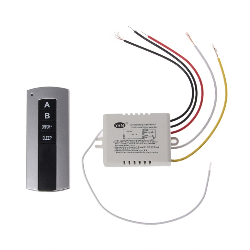 2 Channel RF Wireless ON/OFF Smart Switch with RF Remote Control-picture-24