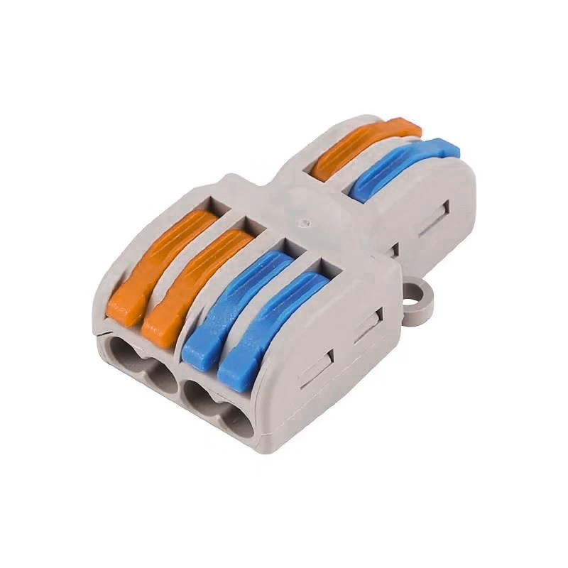 PCT-SPL-42 0.08-2.5mm 4:2 Pole Wire Connector Terminal Block with Spring Lock Lever for Cable Connection-picture-16