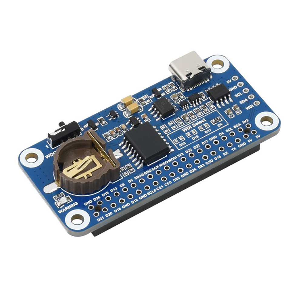 Waveshare RTC WatchDog HAT for Raspberry Pi, Auto Reset, High Precision RTC-picture-10