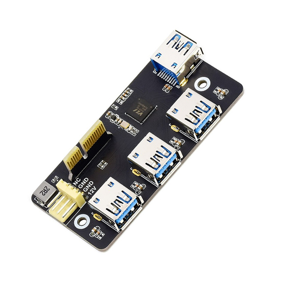 Waveshare PCIe TO USB 3.2 Gen1 Adapter, for Raspberry Pi Compute Module 4 IO Board, 4x HS USB-picture-42