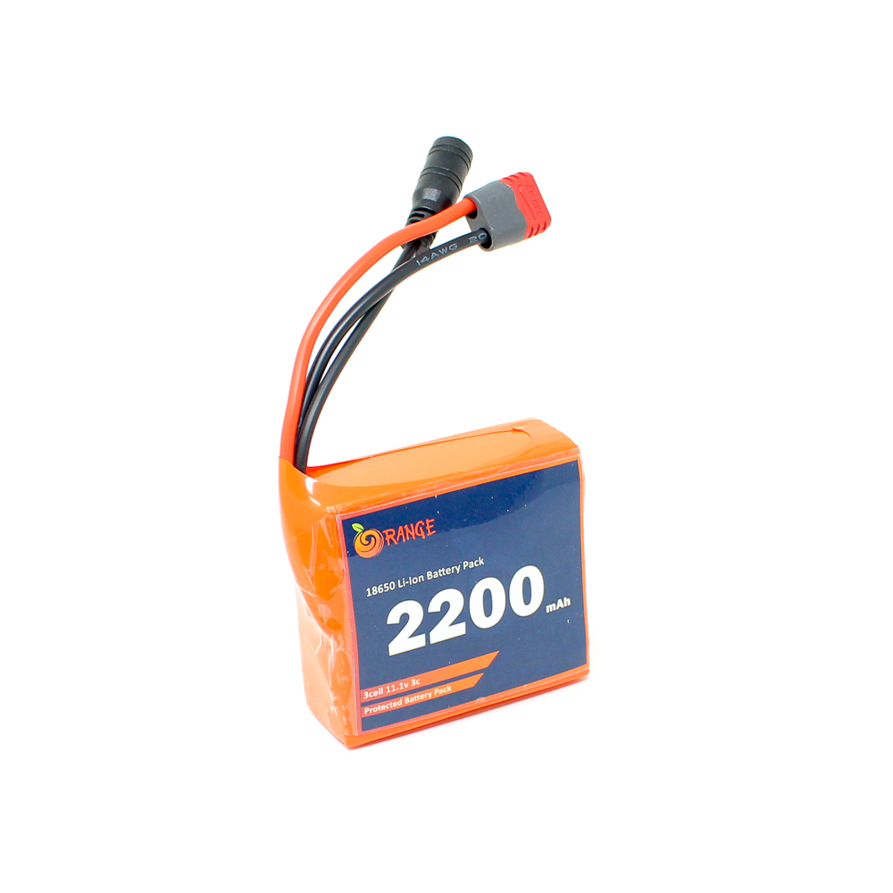 Orange 18650 Li-ion 2200mAh 11.1v 3S1P Protected Battery Pack-3c-picture-29