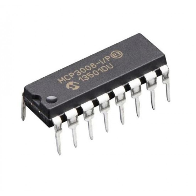 MCP3008 8-Channel 10-Bit A/D Converter with SPI Interface IC DIP-16 Package-picture-27