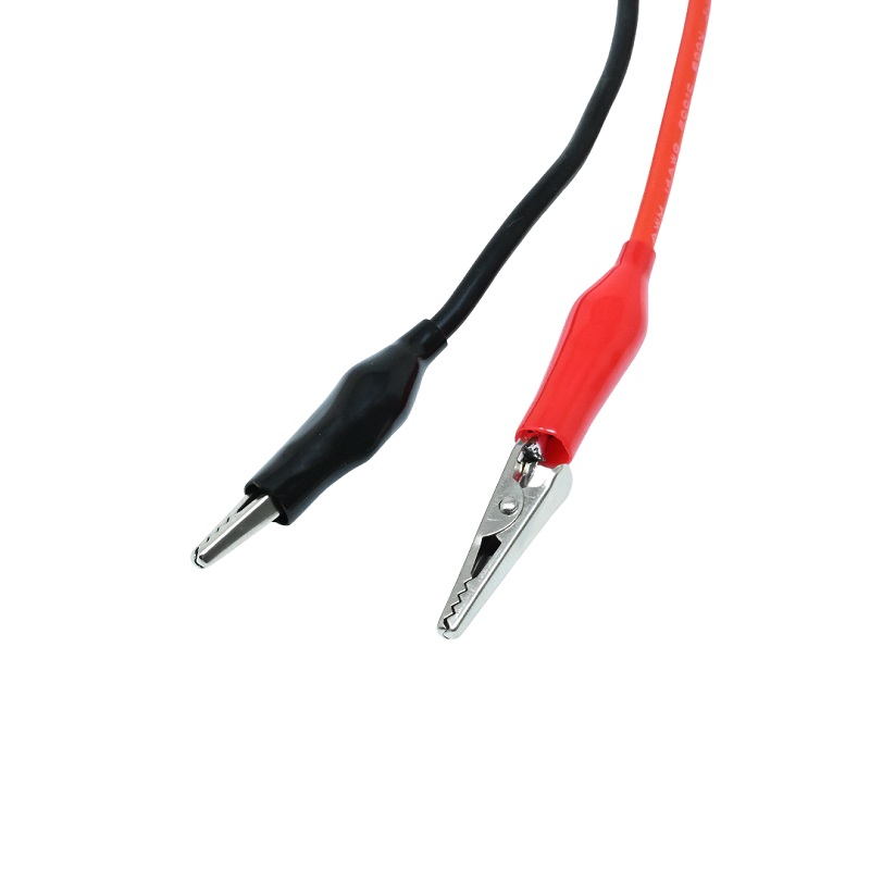 SafeConnect Nylon T-Connector Female to Alligator/Crocodile Connector Battery Adapter 14AWG 15cm Cable-picture-11