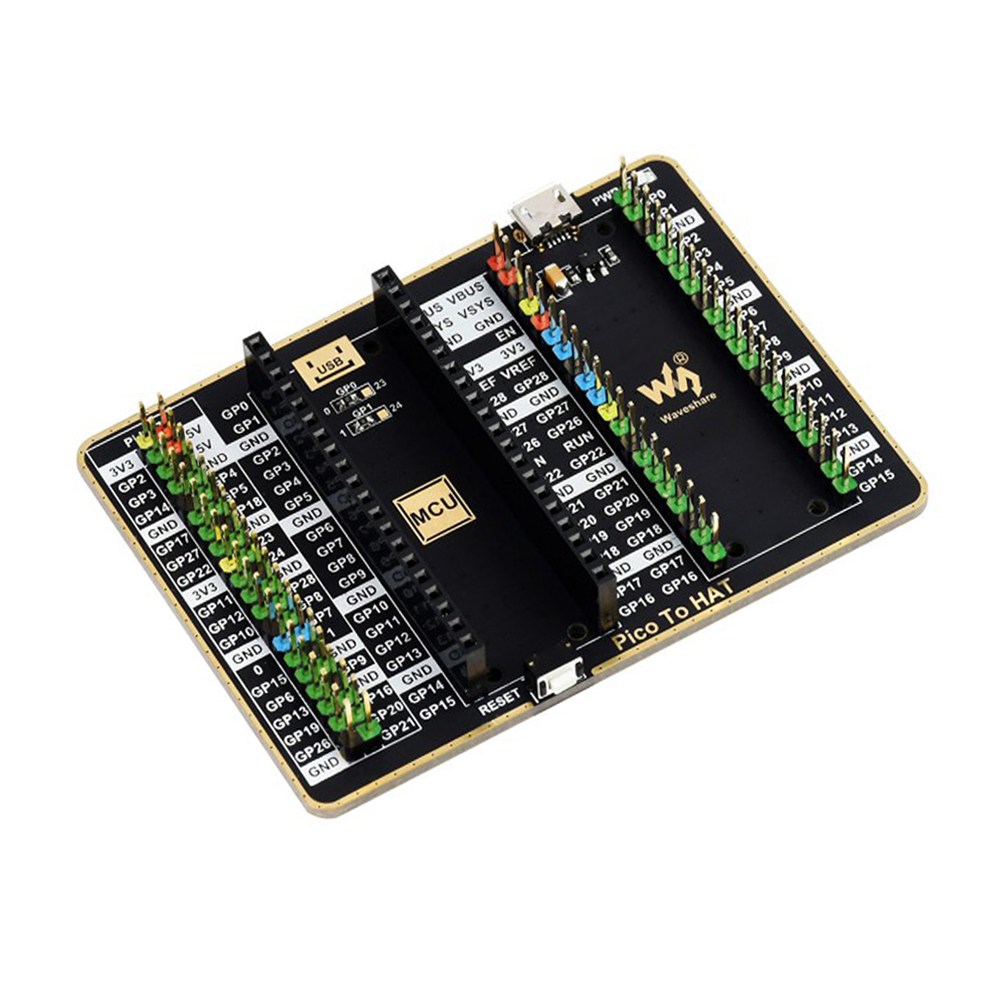 Waveshare GPIO Expander For Raspberry Pi Pico, 1x Raspberry Pi Standard 40PIN, 1x Pico 2?20PIN-picture-39