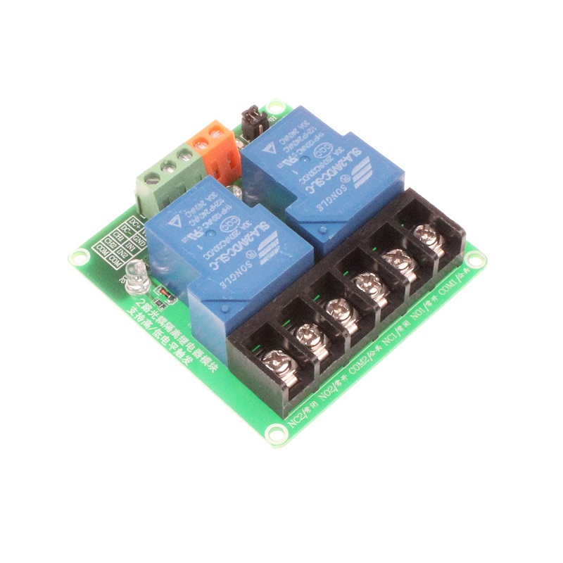 2 Channel Relay Module, 30A with Optocoupler, Isolation 24V Supports, High and Low Triger-picture-12