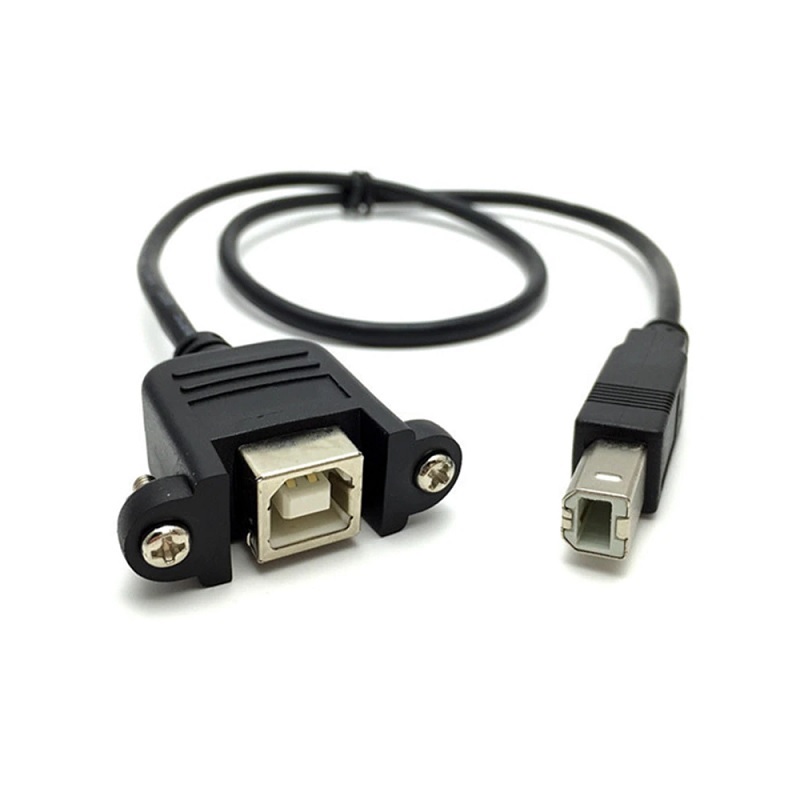 USB 2.0 B Female to B Male Panel Mount Cable 30cm Printer Extension-picture-15