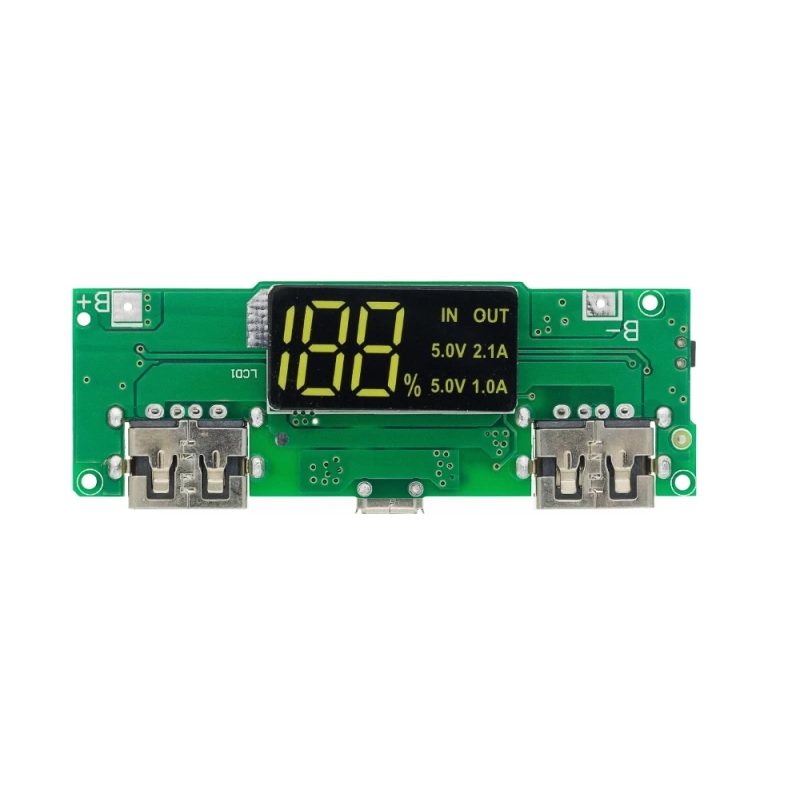 18650 5V 1A/2A Lithium, Battery Digital Display, Charging Module Dual, USB Output Band, Display Booster, Mmodule-image-41