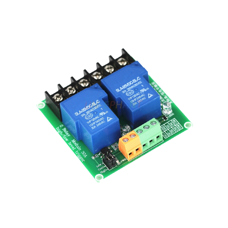 2 Channel Relay Module 30A with Optocoupler Isolation 5V Supports High and Low Triger-image-7
