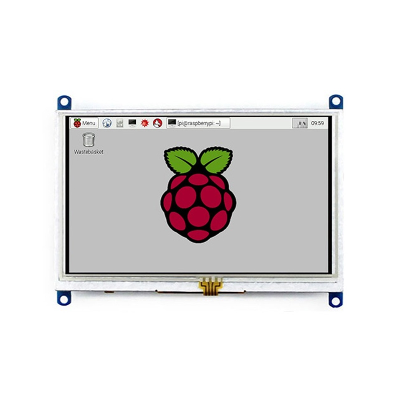 Waveshare 5inch Resistive Touch Screen LCD (B) with Bicolor Case, 800×480, HDMI, Low Power-picture-20