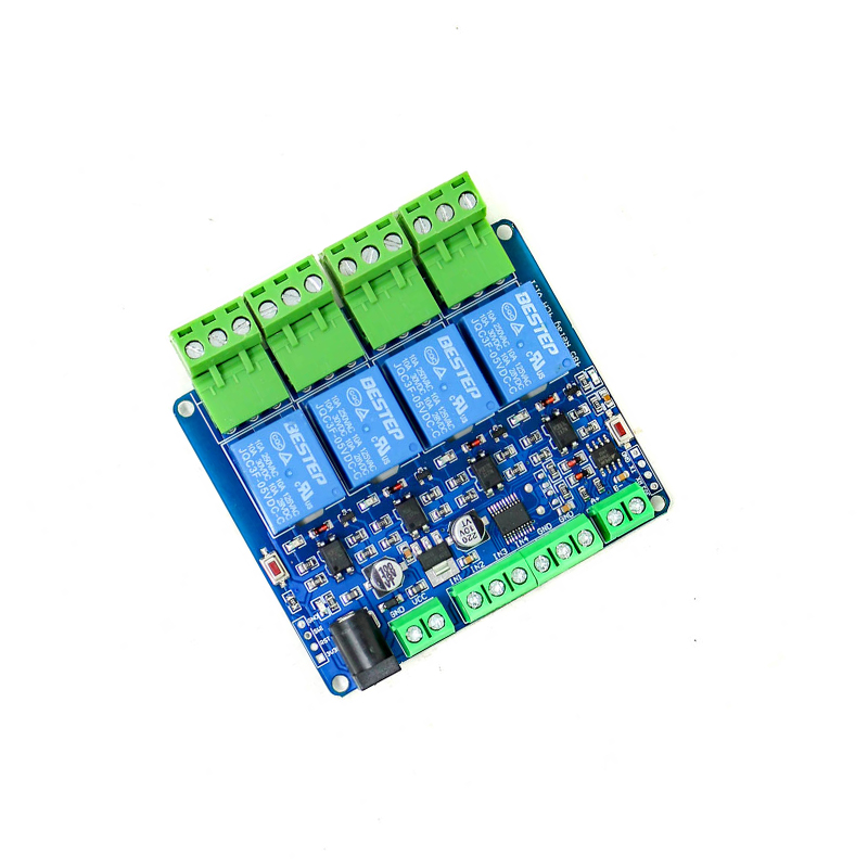 5V Modbus RTU 4, Channels Relay Module, Input Optocoupler, Isolation RS485 MCU for, Arduino-image-17