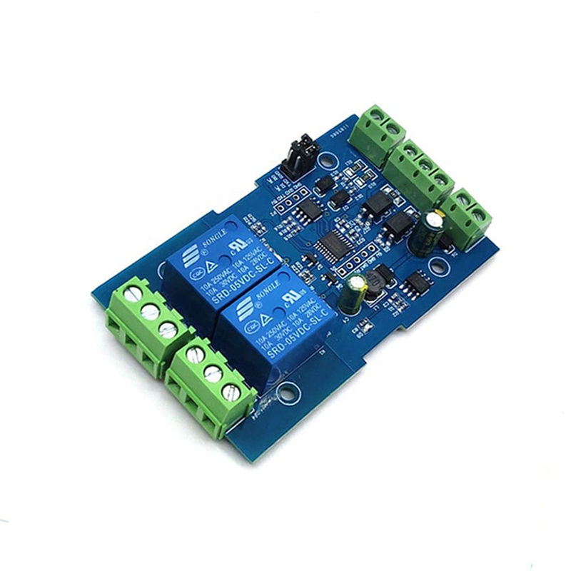 7-24V Modbus RTU 2, Channels Relay Module, RS485/TTL Anti-Reverse, Connection-picture-25