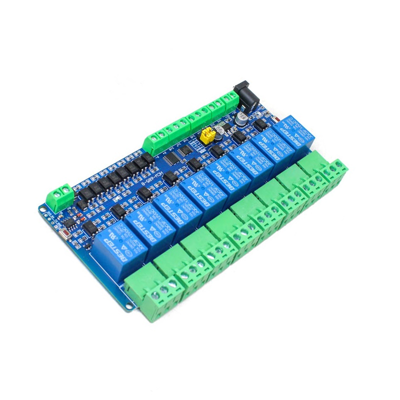 12V Modbus RTU 8, Channels Relay Module, Input Optocoupler, Isolation RS485 MCU-image-20