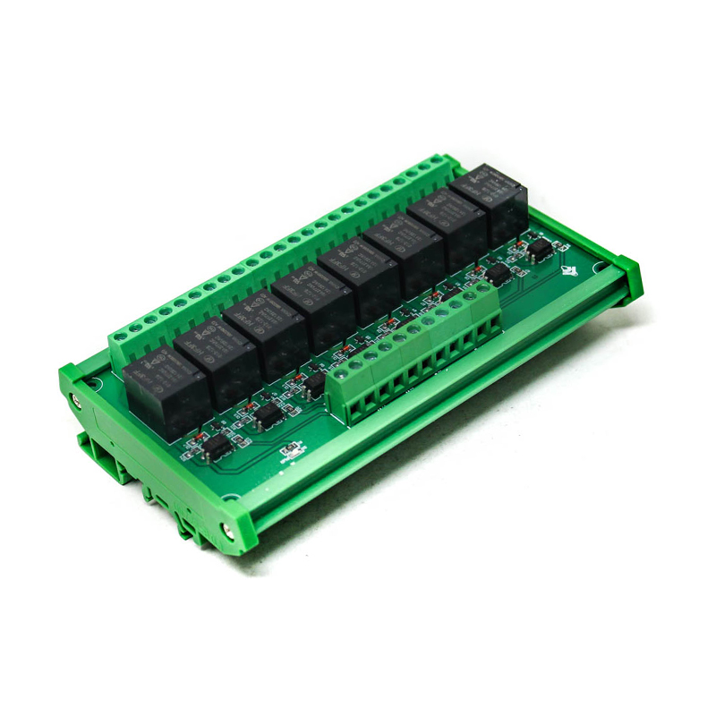 12V 8 Channels Relay Module High and Low Triggering Optocoupler Isolation Relay Module PLC Signal Amplifier Board-image-17
