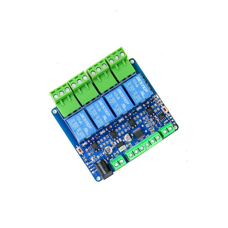 12V Modbus RTU 4, Channels Relay Module, Input Optocoupler, Isolation RS485 MCU for, Arduino-picture-21