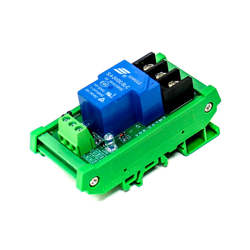 1 Channel Relay Module, 30A with Optocoupler, Isolation 24V Supports, High and Low Triger, （with Guide Rail-picture-31