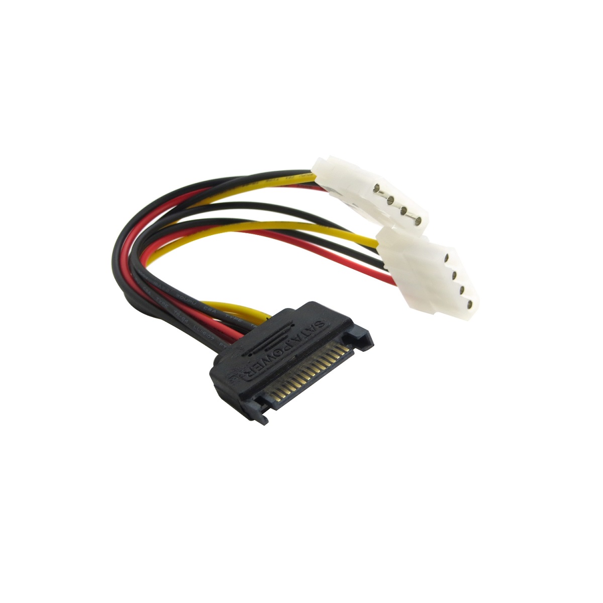 SATA 15P Male to Dual 4-Pin Power Cable 20cm HDD/SSD Adapter-picture-27