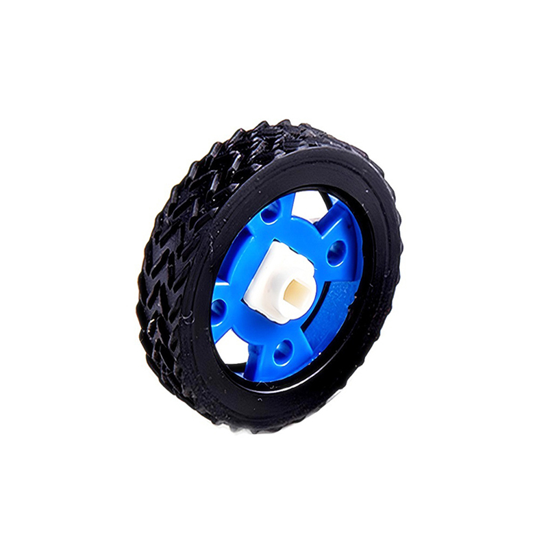 1 Pair Smart car rubber wheel, support stepper motor and DC, motor size:47*33.8*12mm-picture-12