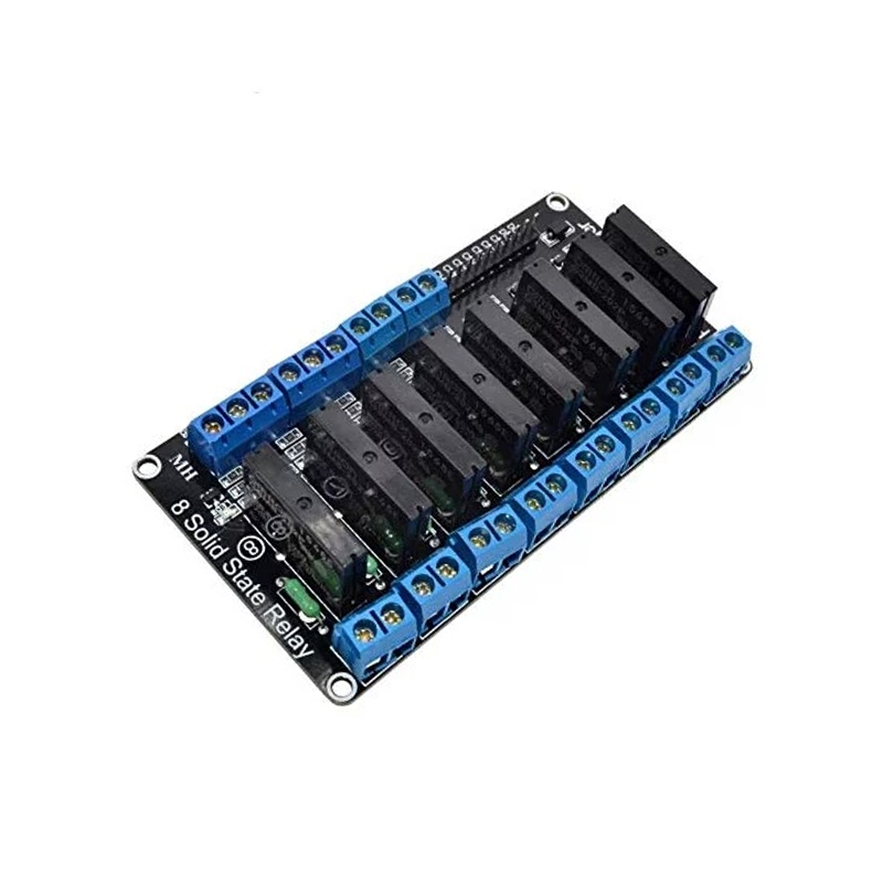 8 Channel 3-24V Relay Module Solid State High Level SSR DC Control DC with Resistive Fuse-image-3