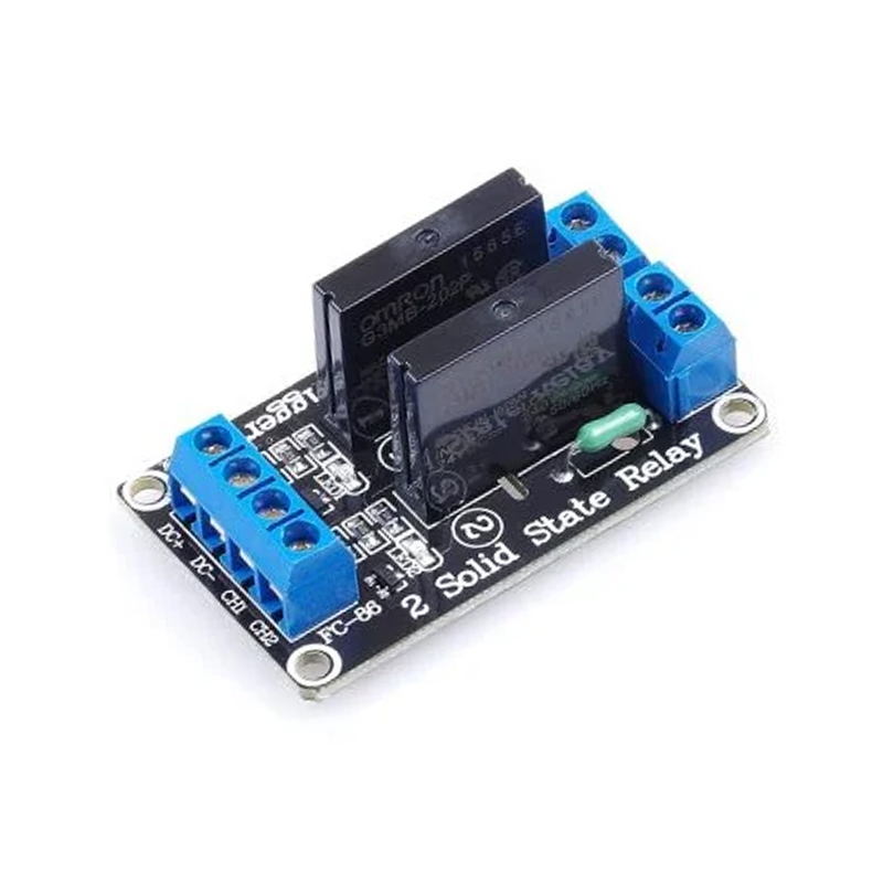 2 Channel 12V Relay Module Solid State Low Level SSR DC Control 250V 2A with Resistive Fuse-image-29