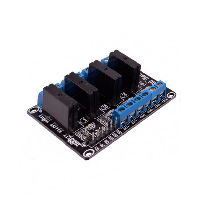 4 Channel 12V Relay Module Solid State High Level SSR DC Control 250V 2A with Resistive-image-20