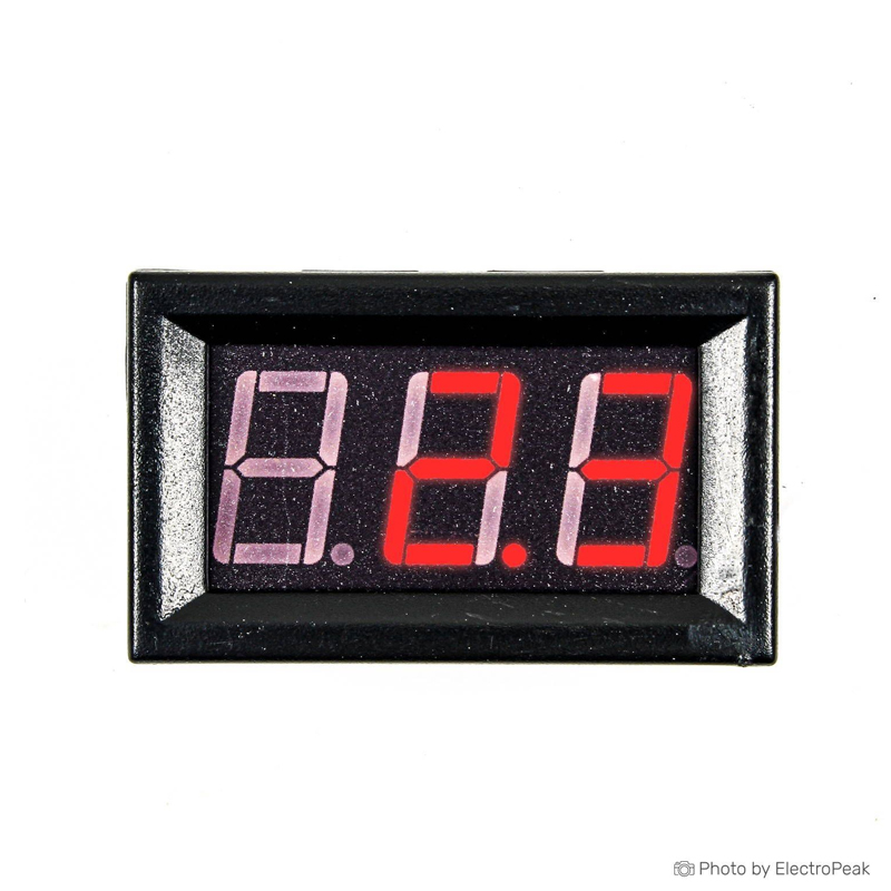 Red 0.56inch AC220V Two Wire AC Voltmeter 70V ~ 500V-image-38