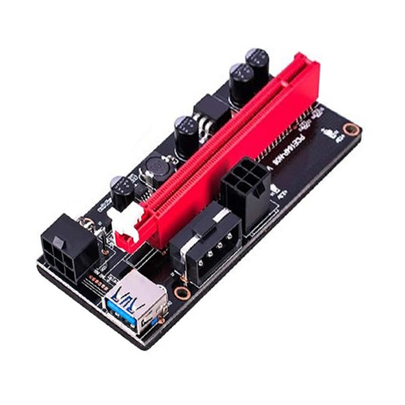 Black King Kong 009S with Red USB Cable 60CM USB 3.0 PCIE Extension Cable Riser Pcie1x to 16x-image-47