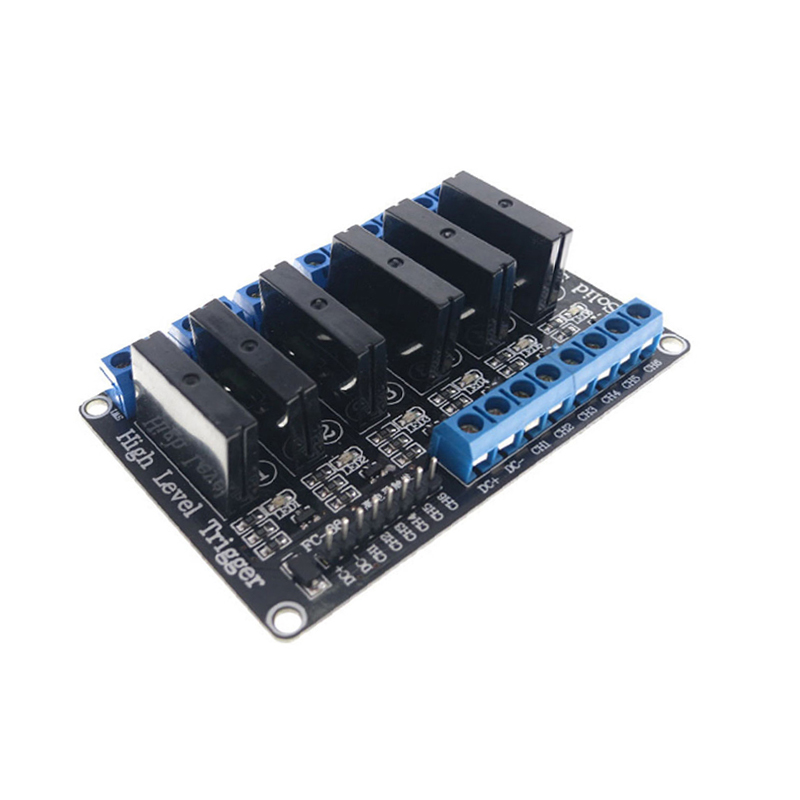6 Channel 3-24V Relay Module Solid State High Level SSR DC Control DC with Resistive Fuse-picture-19