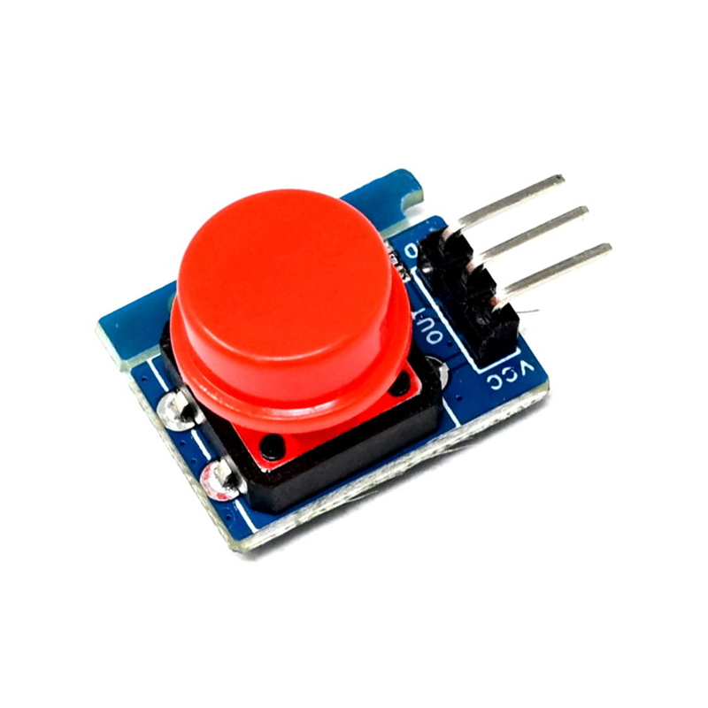 Red Electronic Building Blocks Big Key Button Module High Level Output-image-24