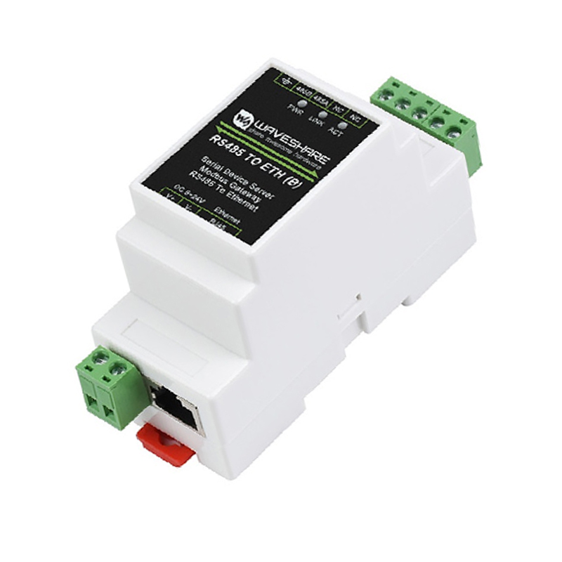 Waveshare Industrial Serial Server RS485 to RJ45 Ethernet, TCP/IP to Serial Rail-Mount Support Common Ethernet port-picture-11