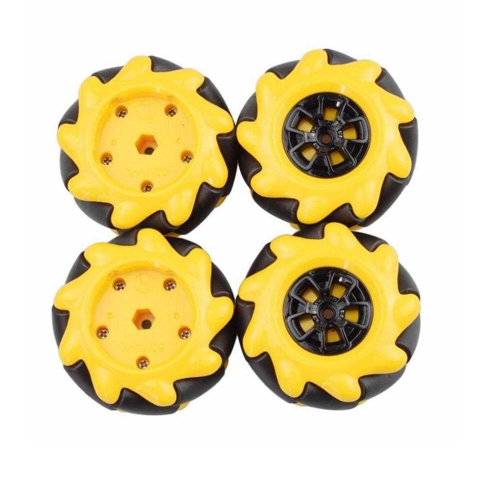 Yellow McNamum Wheel 60MM-K (4pcs/set )Compatible with 6.7mm couplings-image-40