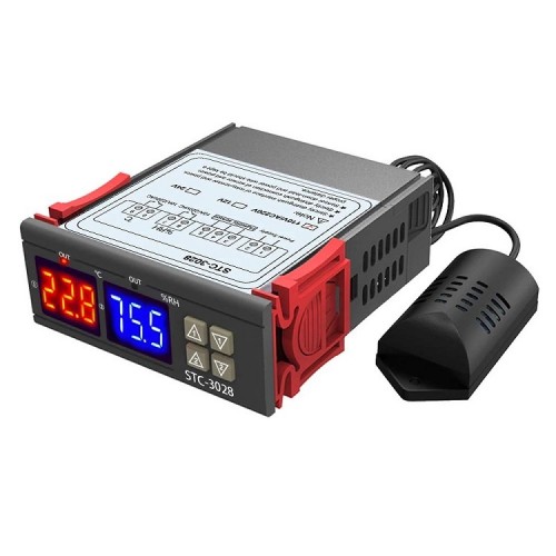 STC-3028 DC24V Dual Display Dual Temperature Adjustable Temperature Controller with 1M Cable-picture-14